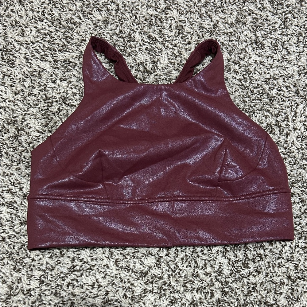 Lululemon Athletica Shimmering Maroon Tank Top